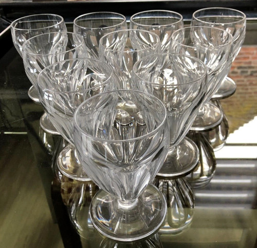 Série verres cristal - série, de