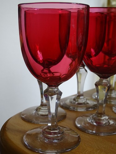 Anciens verres vin cristal - 6, a