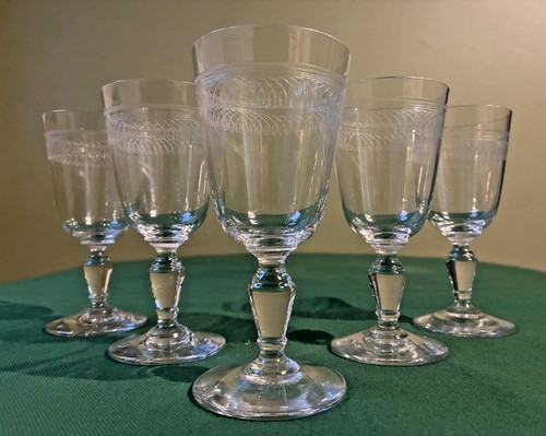 Lot verres cristal fin - cristal,