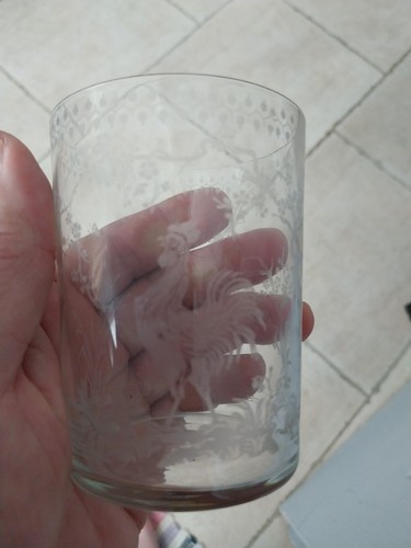 Ancien verre louis cristal - ancien,